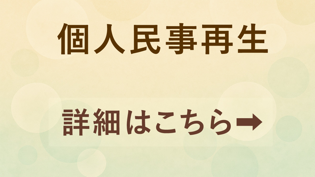 個人民事再生の詳細